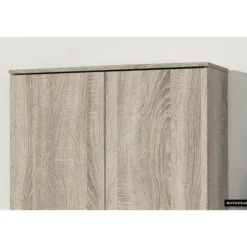 Opbergkast Ray 80cm met 2 deuren en 4 legplanken - sonoma eik