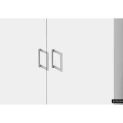 Opbergkast Ray 80cm met 2 deuren en 4 legplanken - wit