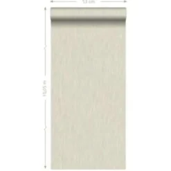 Origin behang - linnen - beige - 53 cm x 10,05 m