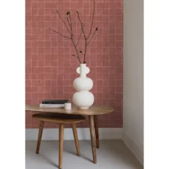 Origin Wallcoverings behang tegelmotief terracotta - 50 x 900 cm