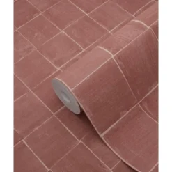 Origin Wallcoverings behang tegelmotief terracotta - 50 x 900 cm