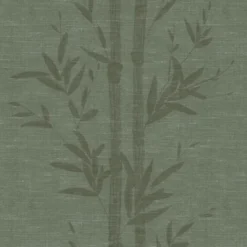 Origin Wallcoverings behang bamboe vergrijsd groen - 50 x 900 cm