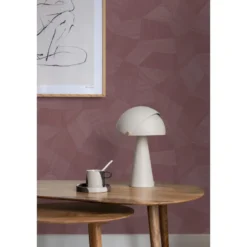 Origin Wallcoverings behang grafisch 3D motief mauve taupe - 50 x 900 cm