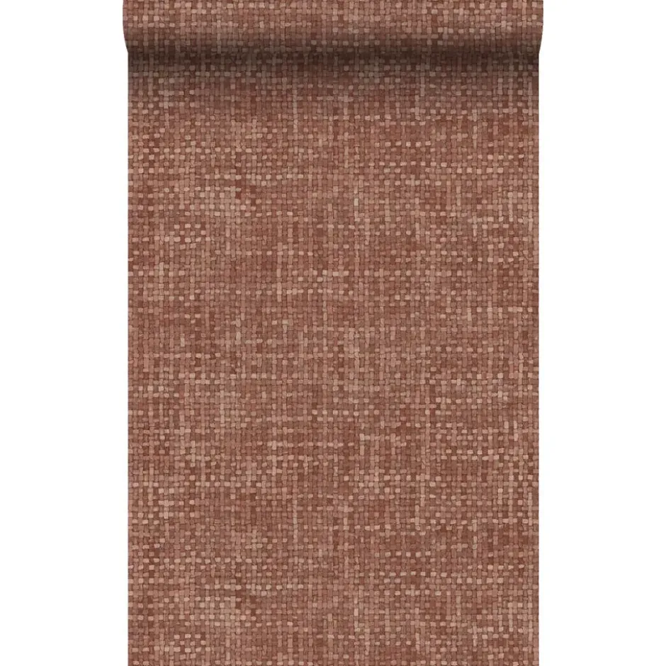 Origin Wallcoverings behang tropische bladeren donker beige - 53 x 1005 cm