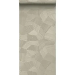 Origin Wallcoverings behang grafisch 3D motief zand beige - 53 x 1005 cm