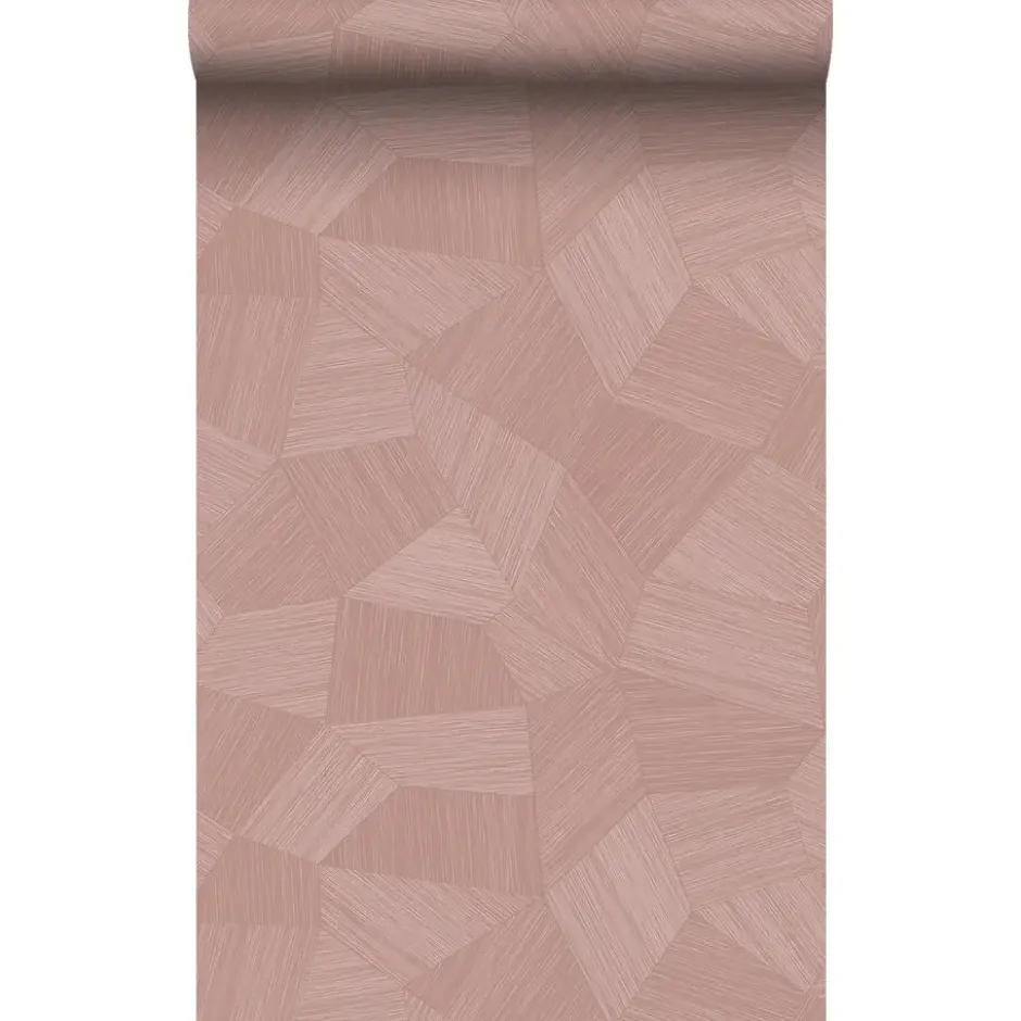 Origin Wallcoverings behang grafisch 3D motief roze - 50 x 900 cm