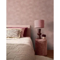 Origin Wallcoverings behang grafisch 3D motief roze - 50 x 900 cm