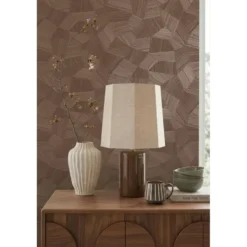 Origin Wallcoverings behang grafisch 3D motief roest bruin - 53 x 1005 cm