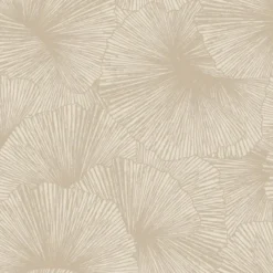 Origin Wallcoverings behang 3D-motief bladeren beige - 53 x 1005 cm