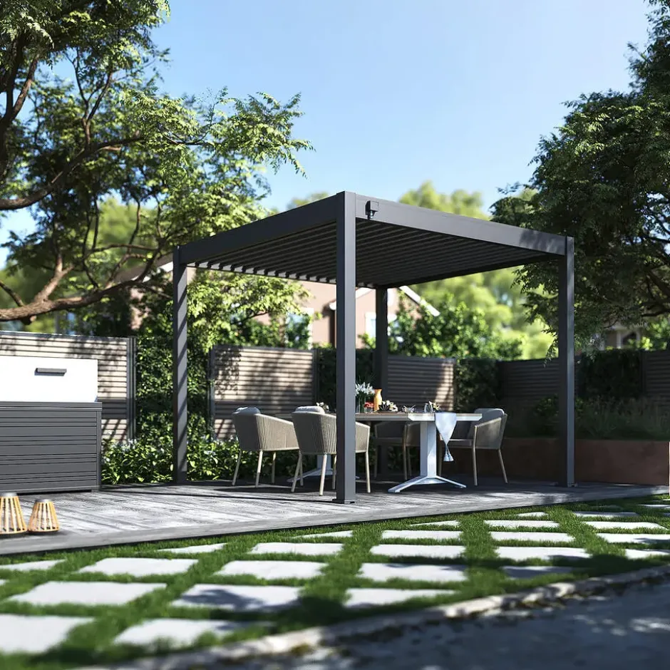 Orion Comfort terrasoverkapping 300 x 300 cm antraciet