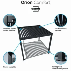 Orion Comfort terrasoverkapping 300 x 360 cm wit