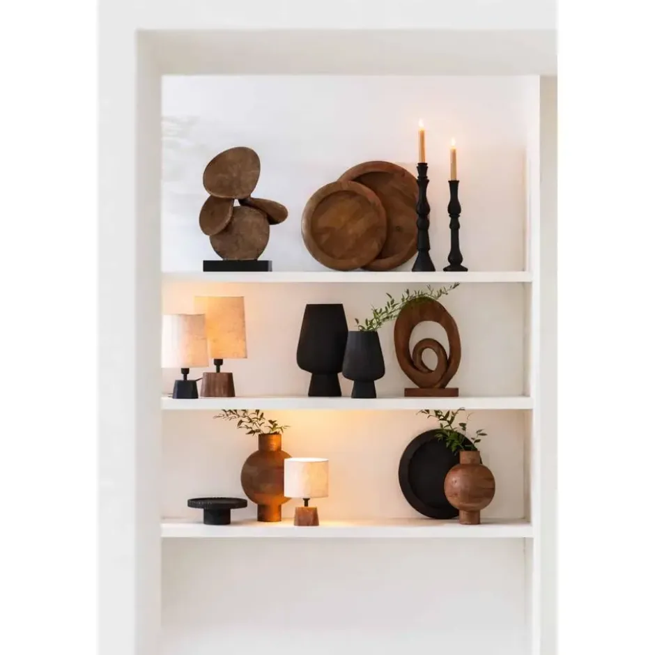 Ornament Axis - Donkerbruin - 28x19x45cm