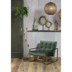 Ornament op voet Waiwo - Antiek Brons/Zwart - 25x10x39cm