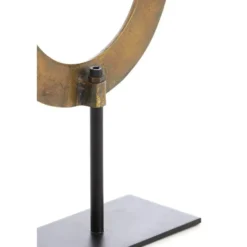 Ornament op voet Waiwo - Antiek Brons/Zwart - 25x10x39cm