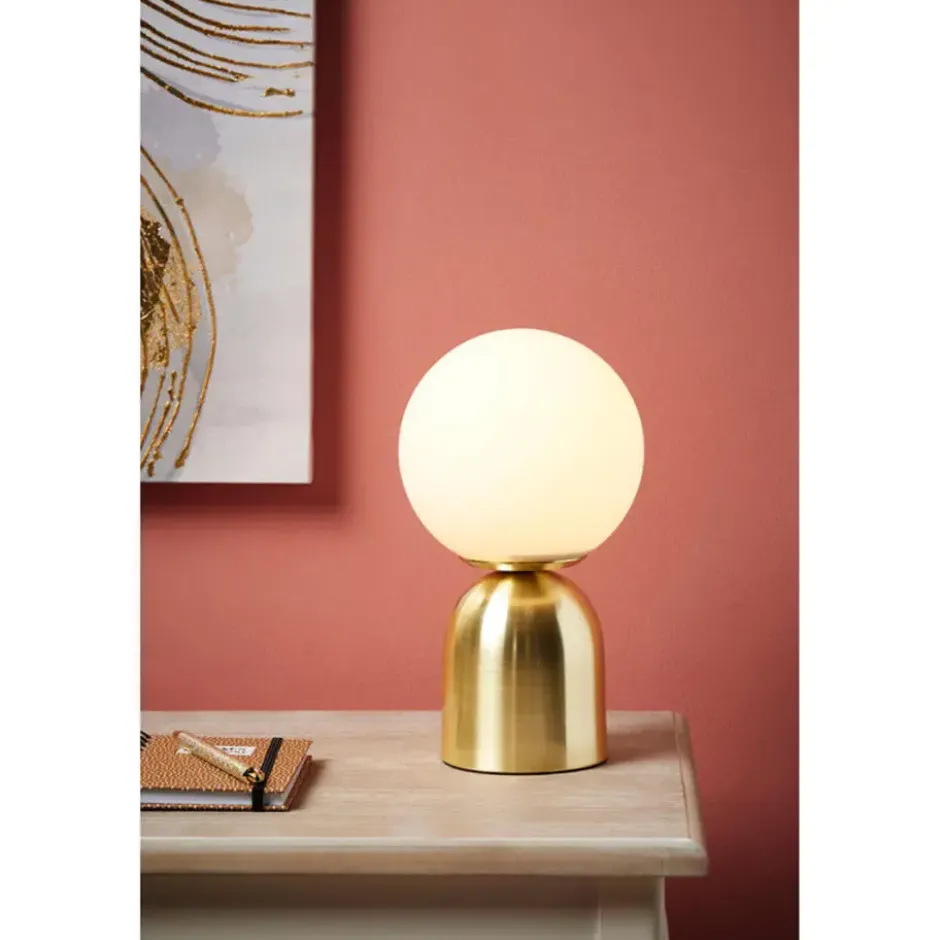 Ostaria Tafellamp Luna - goud - touchlamp - E14 - 27 cm