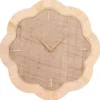 Ostaria Wandklok Hortensia - Ibiza stijl - 50cm - rotan - naturel