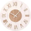 Ostaria Wandklok/muur klok - Maritiem - D50 cm - touw - wit/bruin