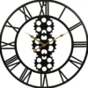 Ostaria Wandklok/muur klok - open uurwerk - D50 cm - metaal
