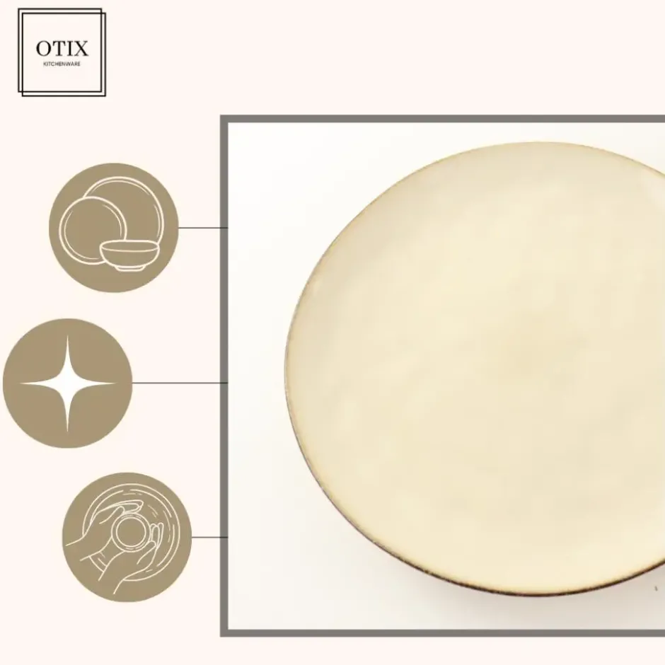 OTIX dinerborden 6 Delig Maple - Beige