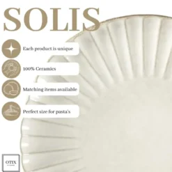 OTIX Dinerborden 12 Delig Solis - Wit