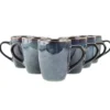 OTIX Koffiekopjes 6 Delig Ebony - Blauw