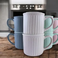 OTIX Koffiekopjes 8 Delig Moss - Multikleur