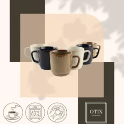 OTIX Koffiekopjes 6 Delig Tone - Multikleur