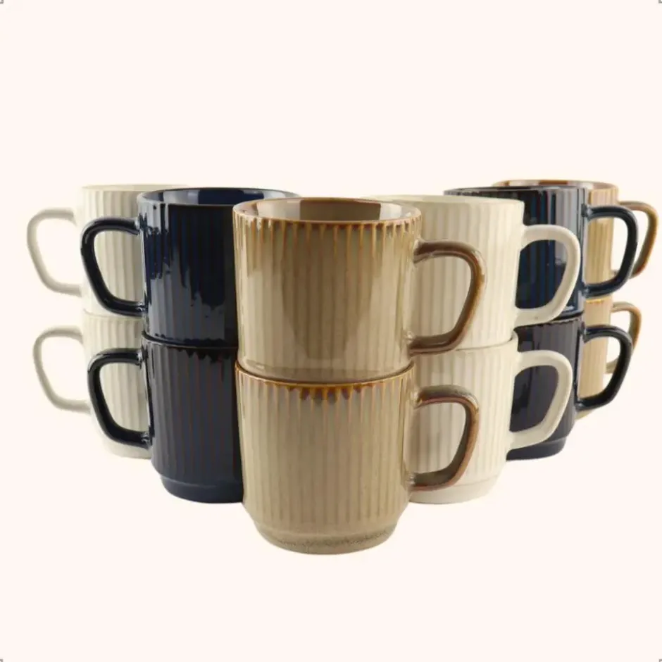 OTIX Koffiekopjes 12 Delig Tone - Multikleur