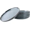 OTIX Ontbijtborden 6 Delig Ebony - Blauw