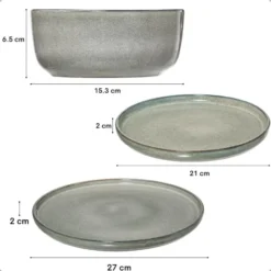 OTIX Serviesset 18 Delig Beech - Groen