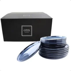 OTIX Serviesset 12 Delig Ebony - Blauw