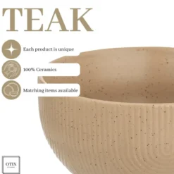 OTIX Soepkommen 12 Delig Teak - Beige