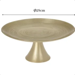 OTIX Taartplateau met Voet Goud 28cm