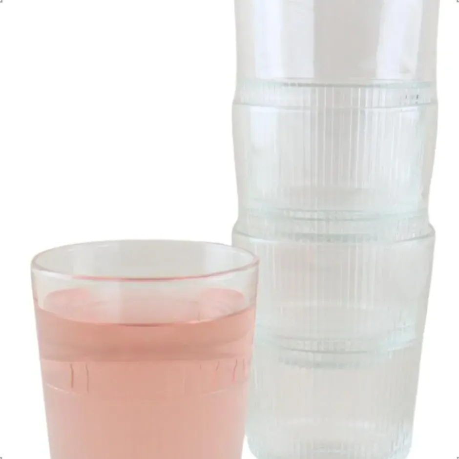 OTIX Theemok Drinkglazen Koffiemok Limonade glazen 320ml Set van 8