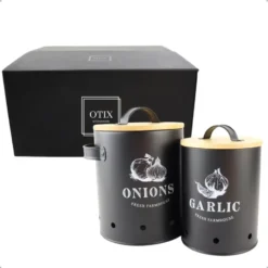 OTIX Voorraadpotten 2 Stuks Aries - Zwart