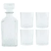 OTIX Whiskey Karaf 4 glazen 5-delig Transparant 900/230 ml Glas