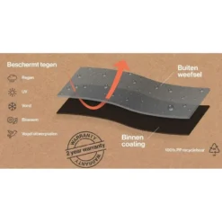 Outdoor Covers L-vormige loungesethoes 255x330x70x100 cm