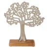 Out of the blue Levensboom - aluminium - houten voet - 27 cm