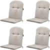 Panama - Kuipstoelkussen Hoge rug - Set van 4