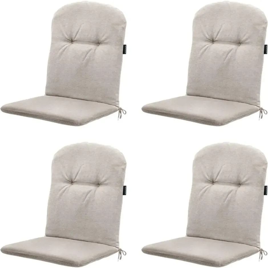 Panama - Kuipstoelkussen Hoge rug - Set van 4