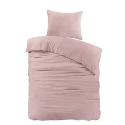 Papillon dekbedovertrek Brienz flanel - 140x200/220cm - Roze