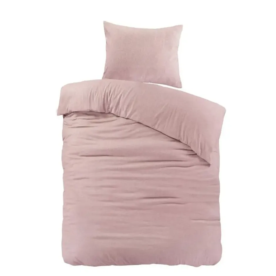 Papillon dekbedovertrek Brienz flanel - 140x200/220cm - Roze