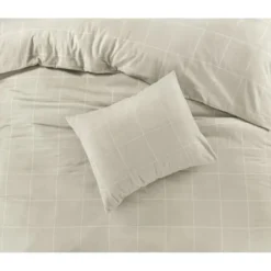 Papillon dekbedovertrek Brienz flanel - 200x200/220cm - Taupe