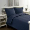 Papillon dekbedovertrek Satijn Streep - 140x200/220 cm - Blauw