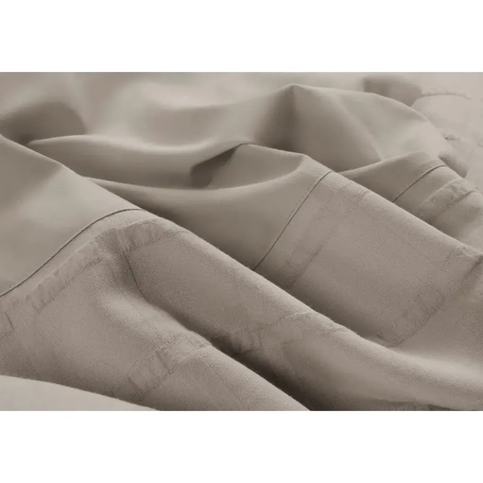 Papillon Deluxe+ Hudson Dekbedovertrek - Eenpersoons - 140x200/220 - Zand