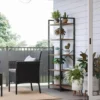 Para Home Boekenkast met stalen frame bruin en zwart