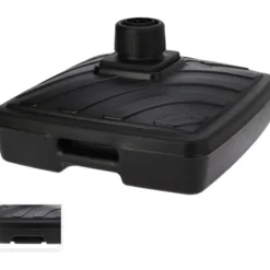 Parasolvoet - vierkant - antraciet grijs - D55 cm - 40 liter