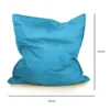 Parya - Grote Zitzak - Nylon - Zitzakfauteuil - Woonkamerzitzak - Turquoise