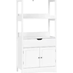 Parya Home - Badkamerkast - 2 Planken - 1 Lade - 2 Deuren