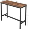 Parya Home - Bartafel - Vintage - Bruin - Hout & Metaal